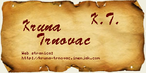 Kruna Trnovac vizit kartica